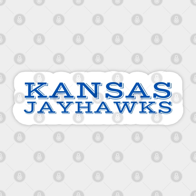 Kansas University (Blue) Sticker by EMP